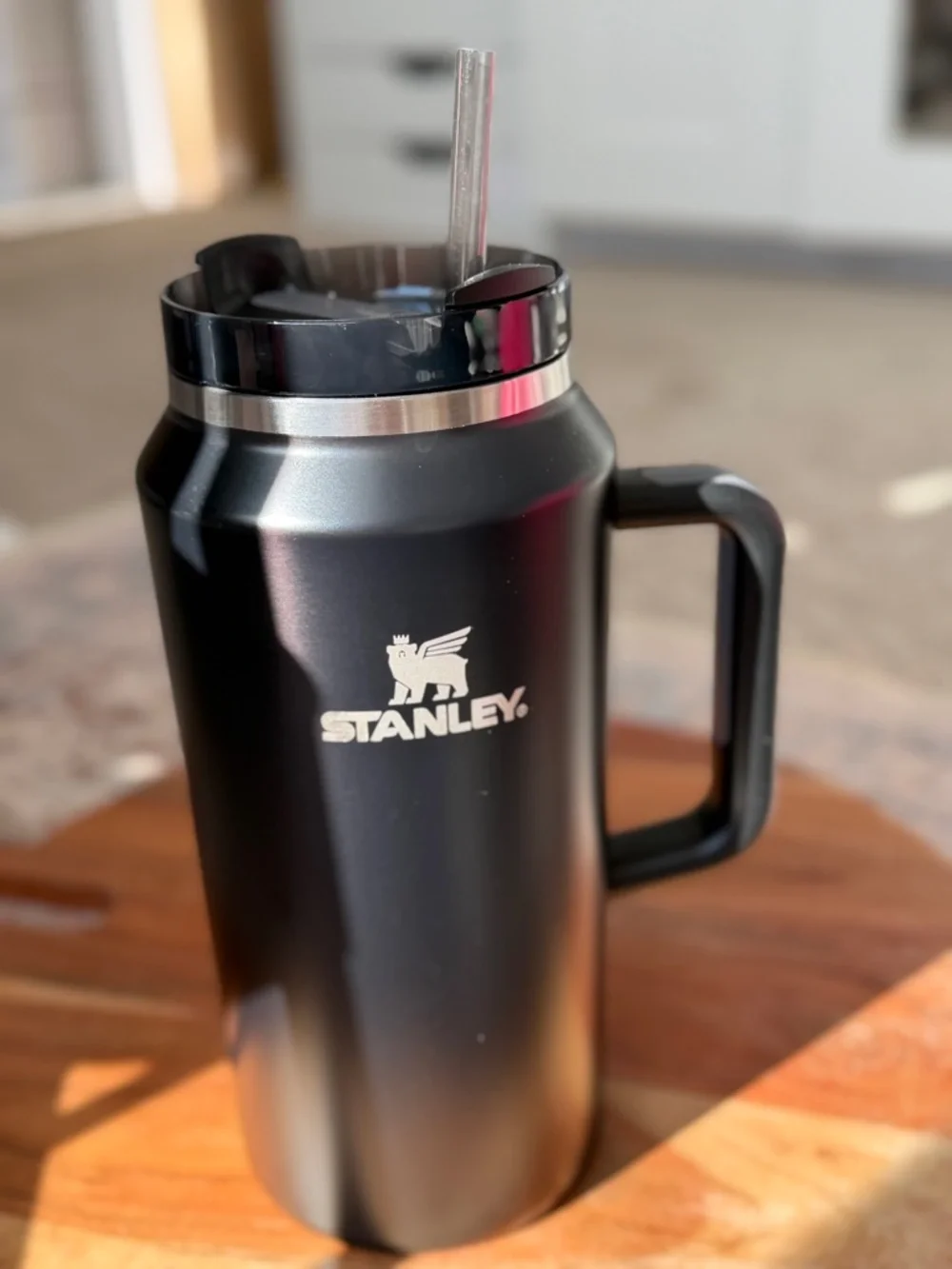 Stanley Black Vacuum Insulated Mug with Stainless Trim 64 oz - Picture 15 of 16